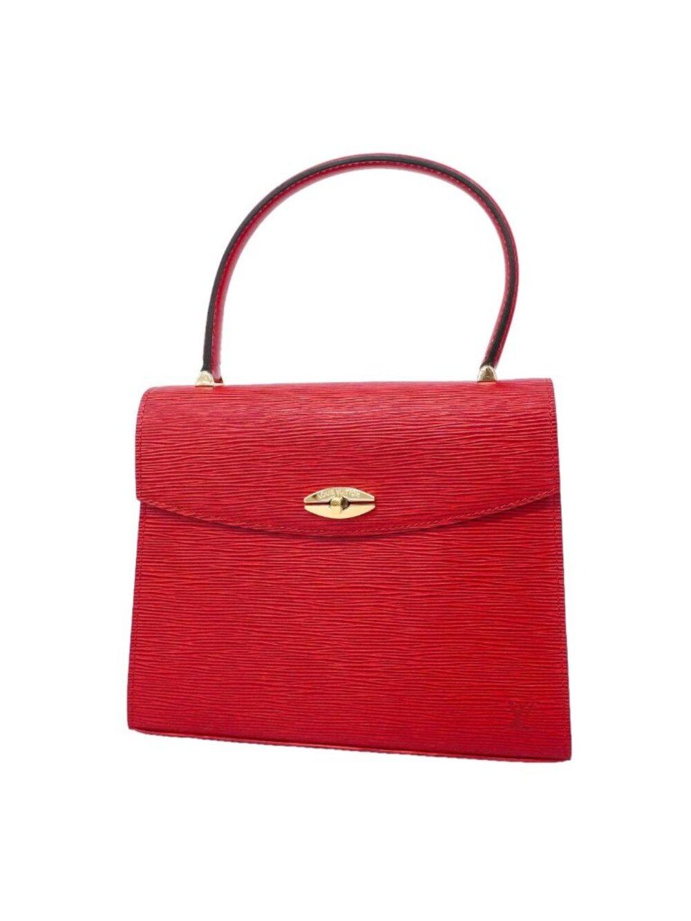 Louis Vuitton Handbag Epi Malesherbes Castilian Red
